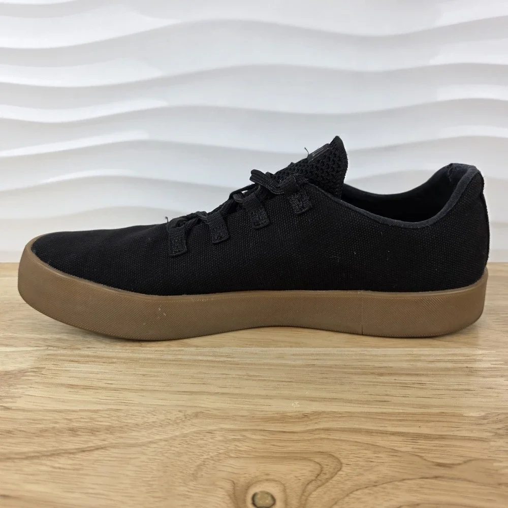 Nobull Canvas Trainers Sneakers Mens Size‎ 12.5 Black Gum Casual Shoes